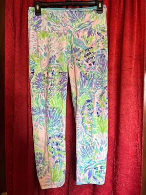 Lilly Pulitzer Multi-Color Abstract Floral Leggings